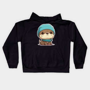 Cute Otter Kids Hoodie